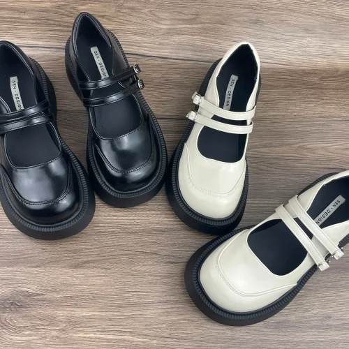 Mary Jane Campus Small Leather Shoes Black Mary