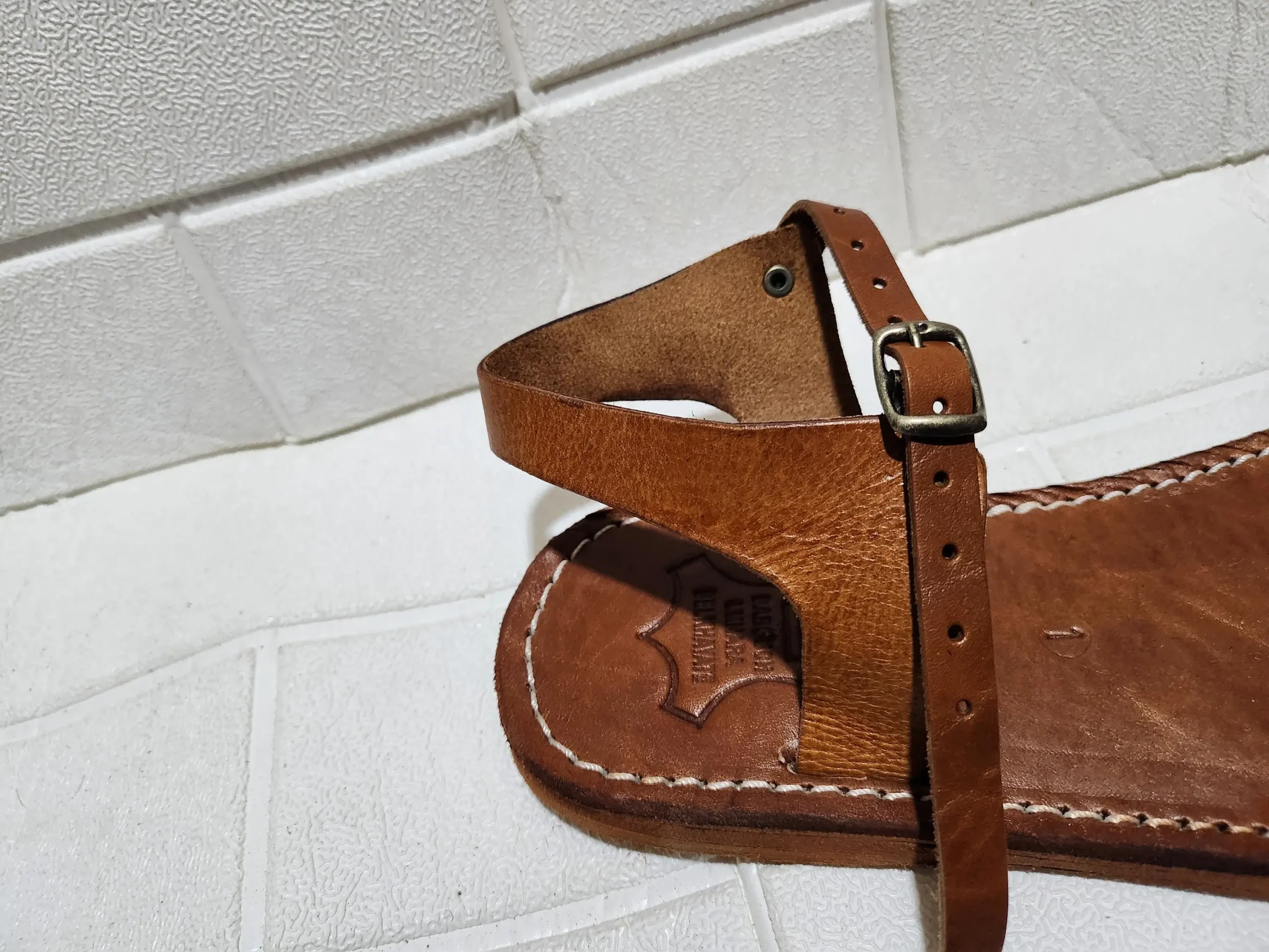 Women’s Buckled Moroccan Leather Summer Flats