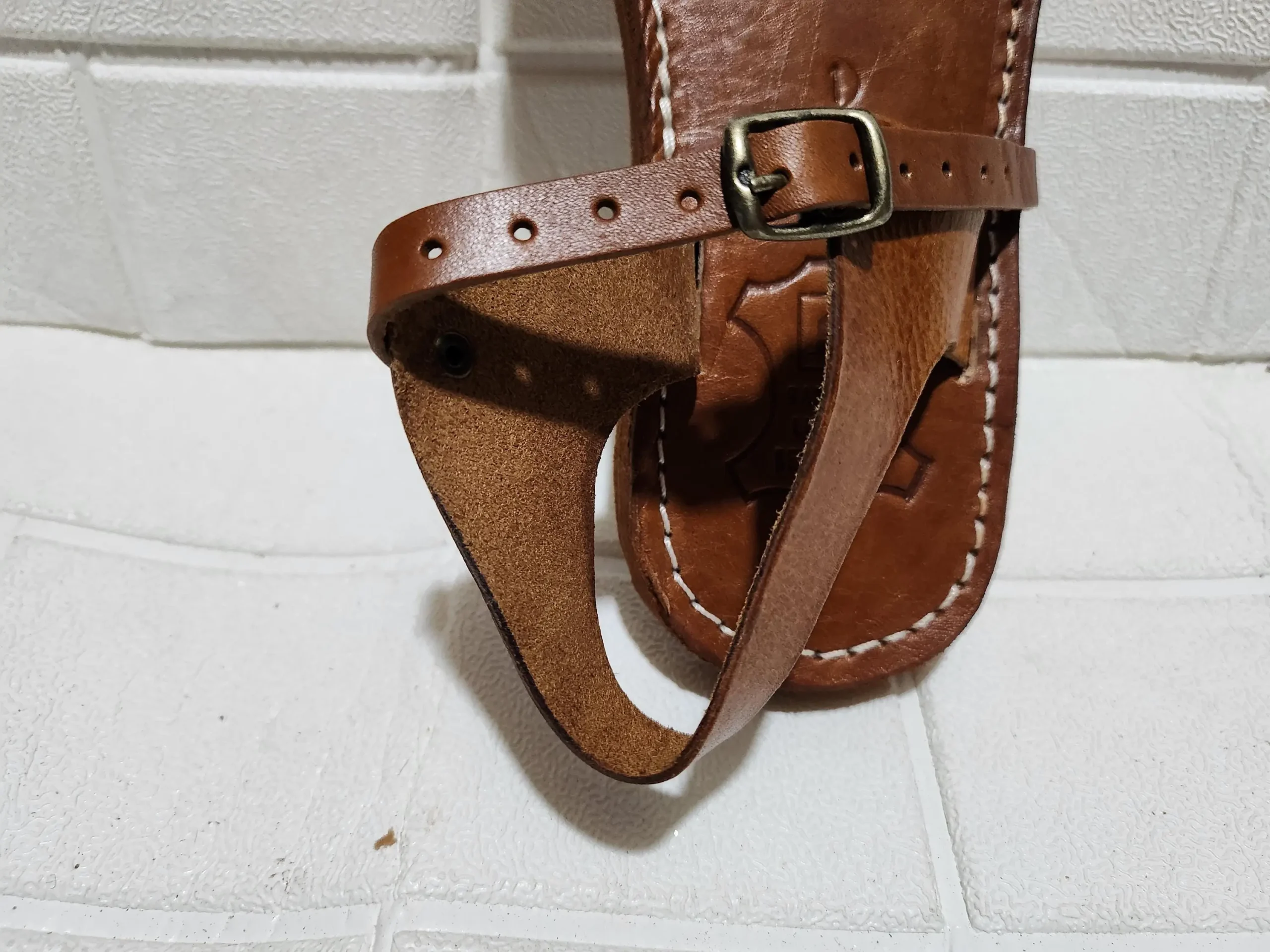 Women’s Buckled Moroccan Leather Summer Flats