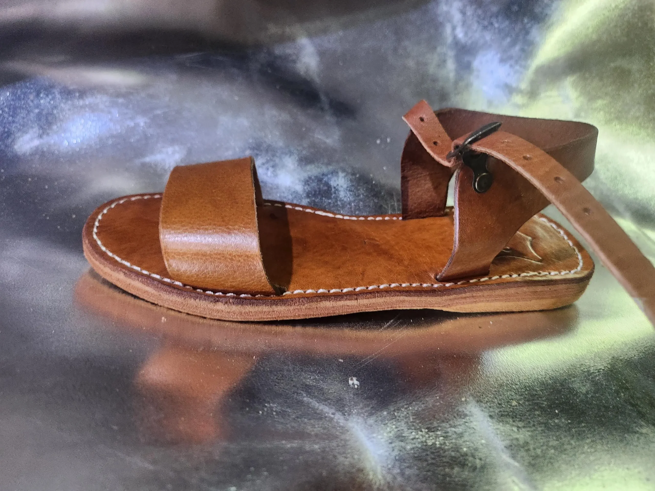 Women’s Brown Moroccan Leather Fall Sandals
