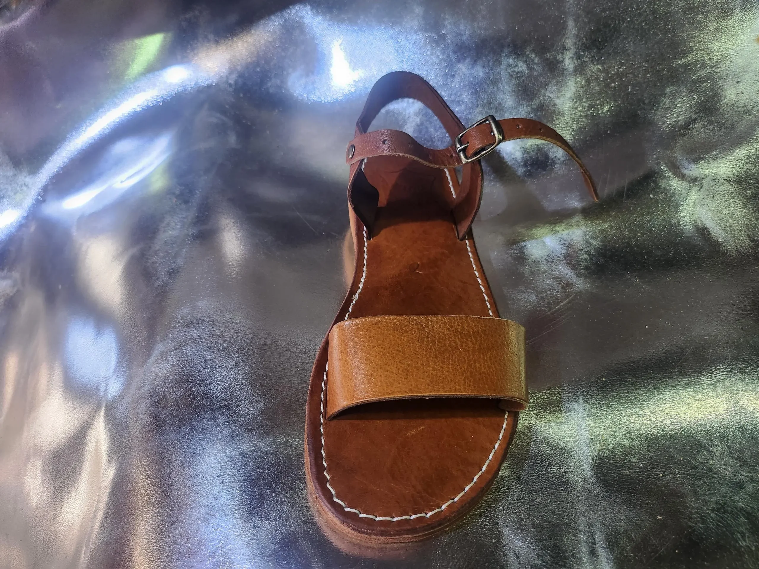 Women’s Brown Moroccan Leather Fall Sandals